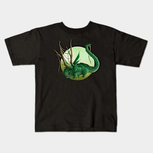 Kawaii Forest Dragon - With Background Kids T-Shirt